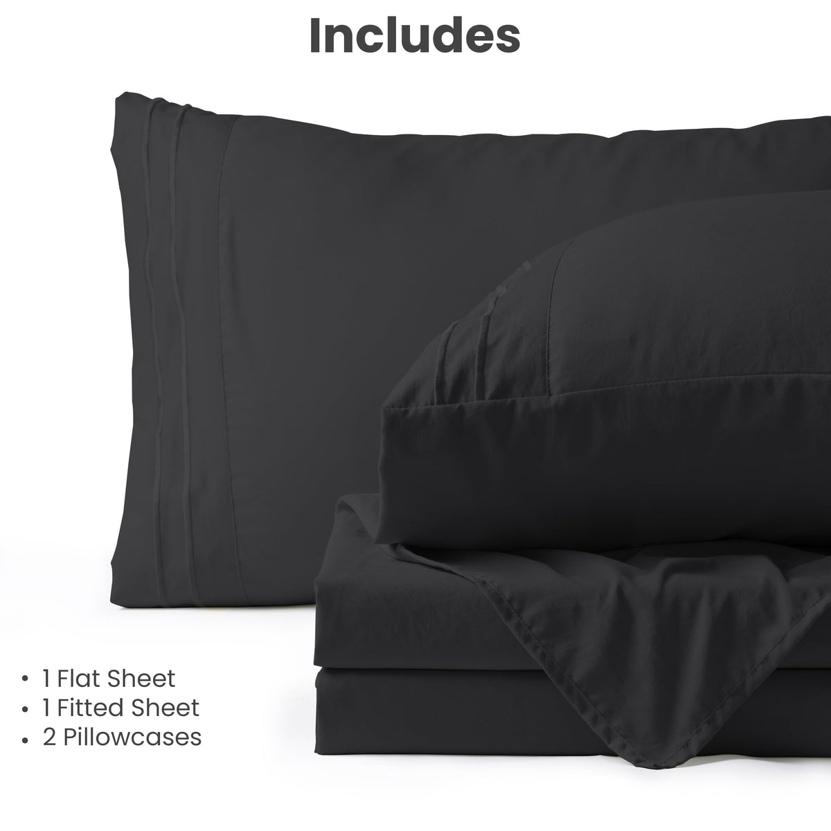 Deep-pocket design keeps sheets snug and secure all night.