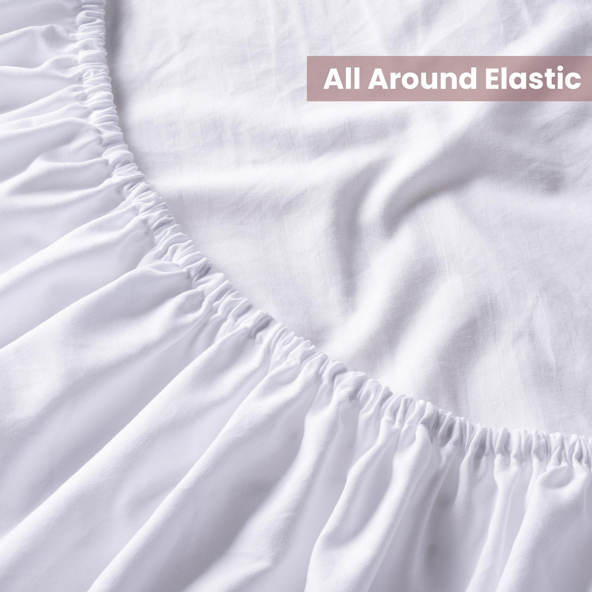 Ranunculus deep-pocket fitted design fits mattresses up to 16 inches