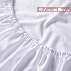 Ranunculus deep-pocket fitted design fits mattresses up to 16 inches