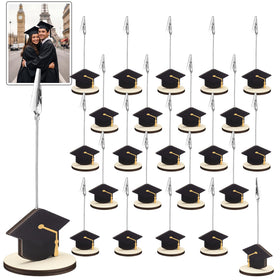 RattanView grad cap photo holder adds polished centerpieces for graduation parties