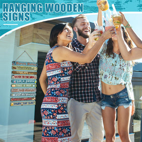 RattanView porch decor set with rope hangers, easy to mount on walls.