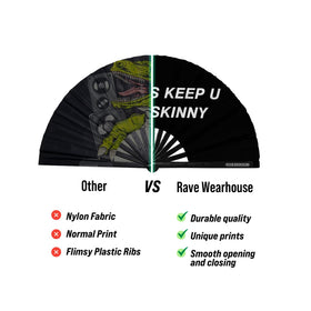 Rave Wearhouse gift-ready festival fan for hot climates.