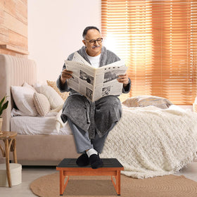 RayLove under-bed profile fits slim spaces for easy storage.