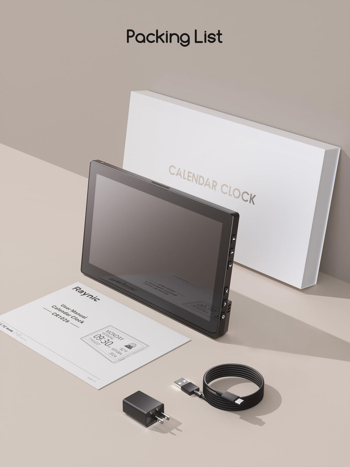 Raynic clock designed with seniors in mind for clear readability