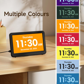 Raynic Date Clock auto DST keeps time accurate through seasons.
