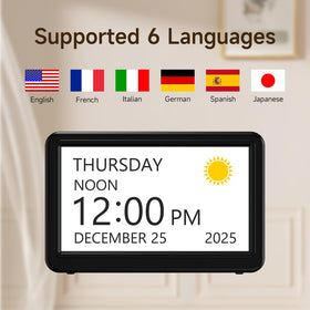 Raynic Date Clock demonstrates semi-automatic dimming to reduce glare.