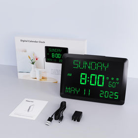 Raynic Day Clock snooze feature and backup battery preserve settings.