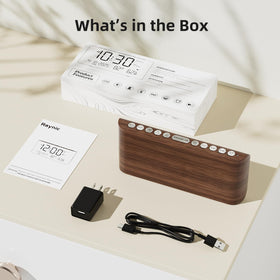 Raynic digital alarm clock battery backup preserves alarms during outages