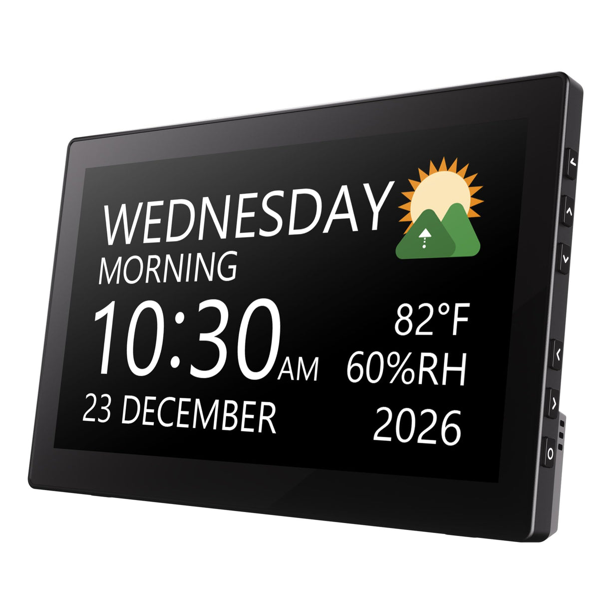 Raynic digital clock with a large display for easy time reading