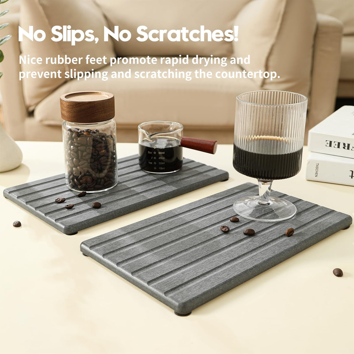 Razborci 2-piece set with non-slip feet.