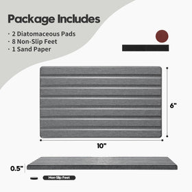 Razborci sponge brush tray keeps bathroom counters organized.
