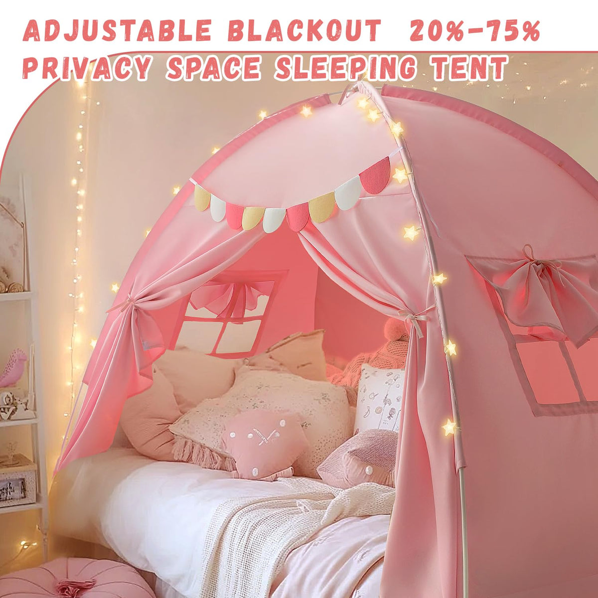 Razee fiberglass poles ensure sturdy, long-lasting bed tent setup.