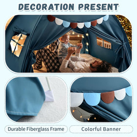 Razee under bunk bed tent blue jean for compact space saving.