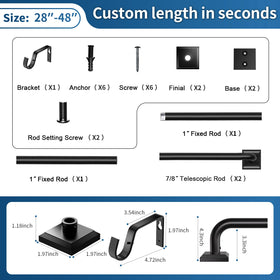 RBYCOS adjustable rod sections for a precise, seamless fit