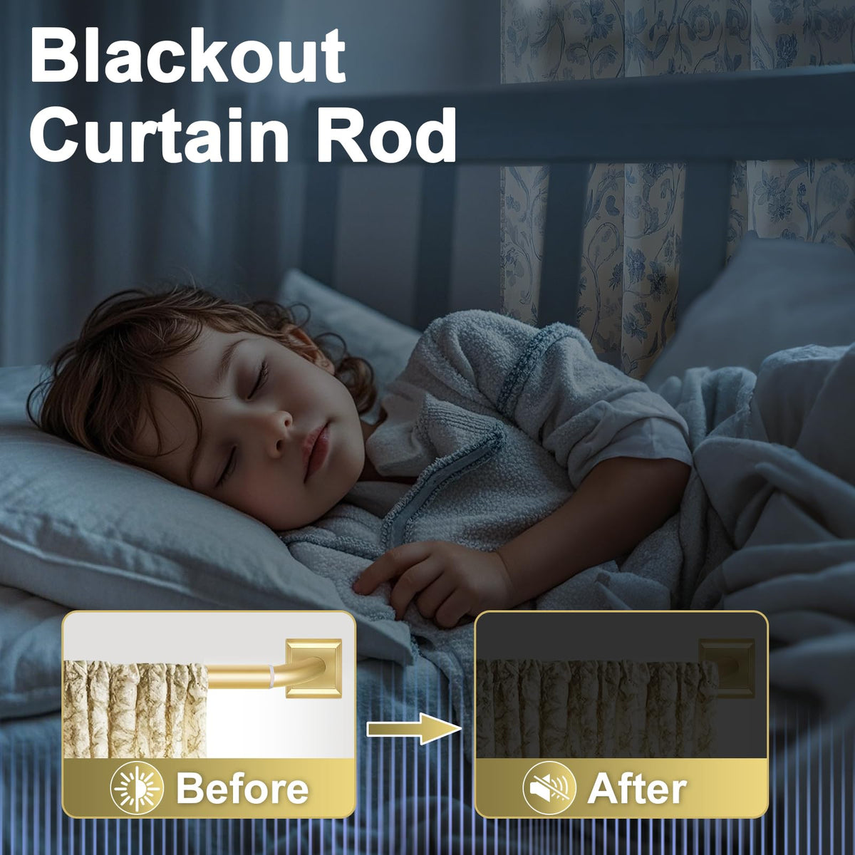 RBYCOS stainless steel 1-inch rod offers durable support for heavy curtains