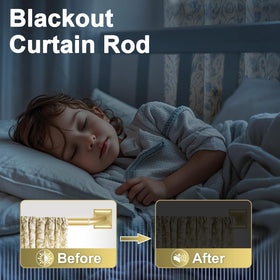 RBYCOS stainless steel 1-inch rod offers durable support for heavy curtains