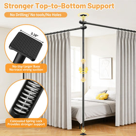 Rdiorry easy-install no-drilling solution ideal for renters