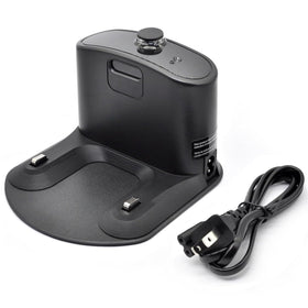 RDSJK Roomba charger dock front view showing compact design and universal compatibility.