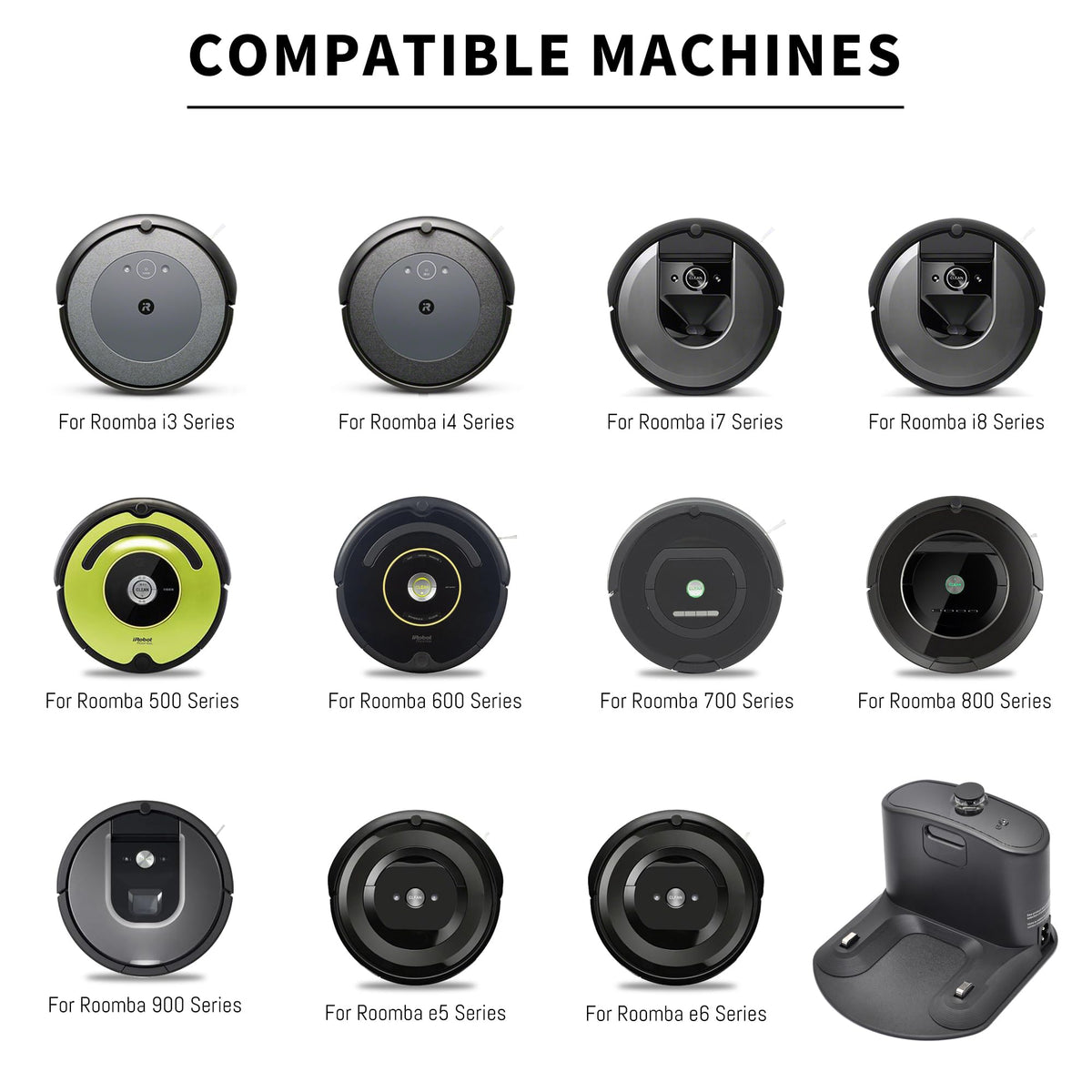RDSJK Roomba charger dock in package highlights included tools and extras.