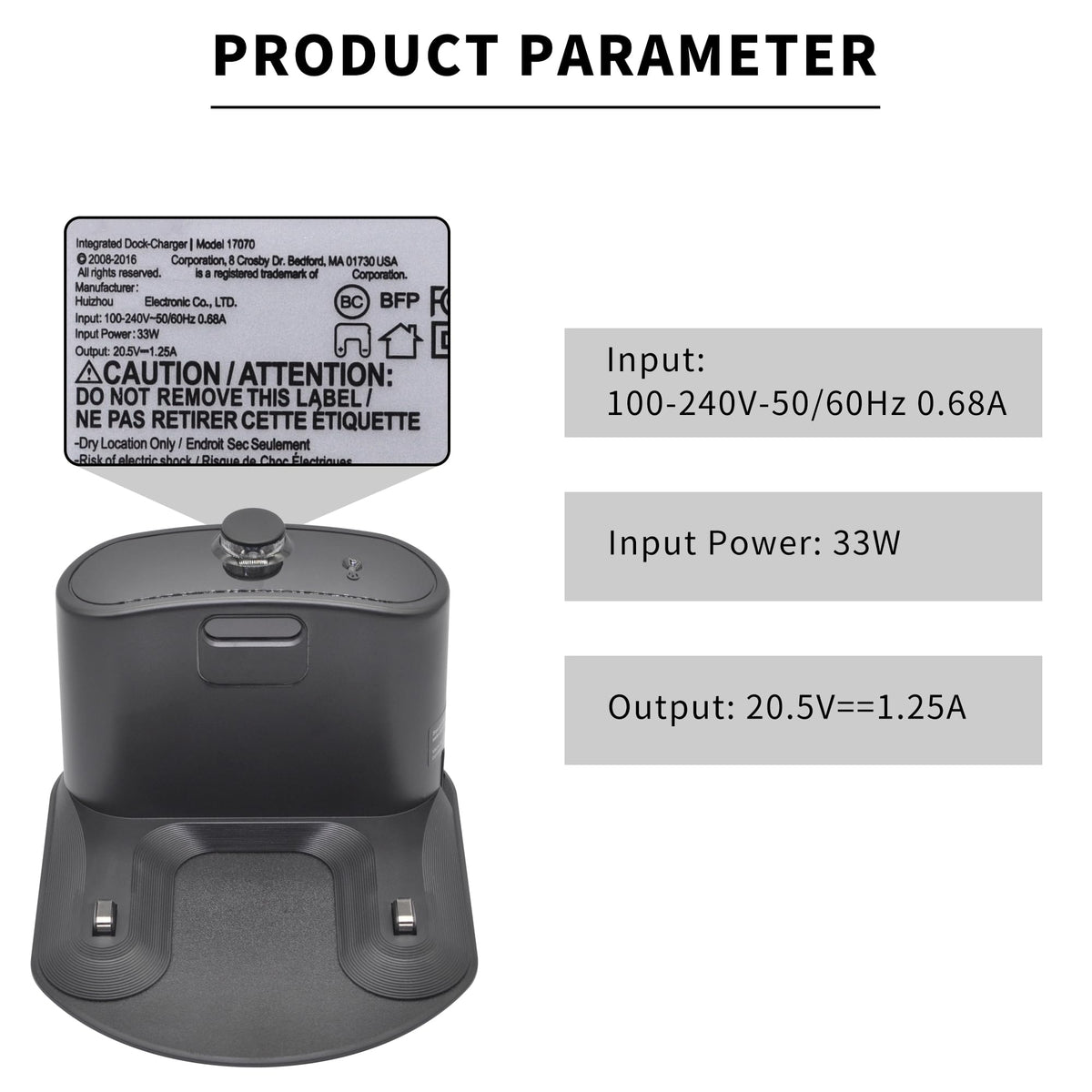 RDSJK Roomba charger dock with US cable promotes reliable power at home.