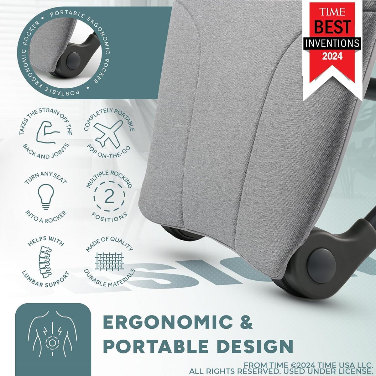 READY ROCKER Ultra uses EVA foam for soft, safe cushioning.