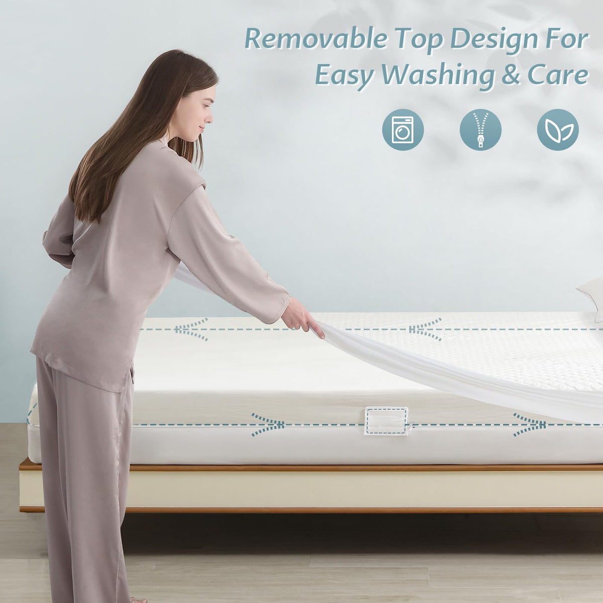 Reaks cooling 3D bamboo fabric promotes airflow for hot sleepers