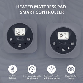 Reaks heated pad demonstrating preheat mode for quick warmth