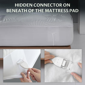Reaks king-size heated mattress pad machine washable for easy care.