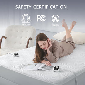Reaks king-size heated mattress pad preheat mode ready warmth before bedtime.