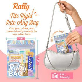 Real Vitamins vitamin C packet supports a bright start to the day.