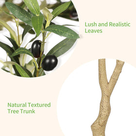 REALEAD olive tree branches are adjustable for fuller styling