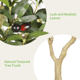 REALEAD olive tree texture close-up highlights realistic trunk and leaves.