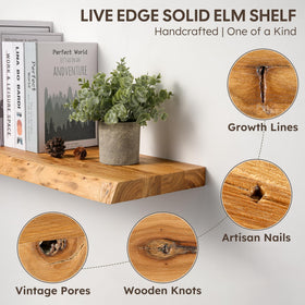 Realgulf bedroom kitchen bathroom setup illustrating versatile storage on elm shelves