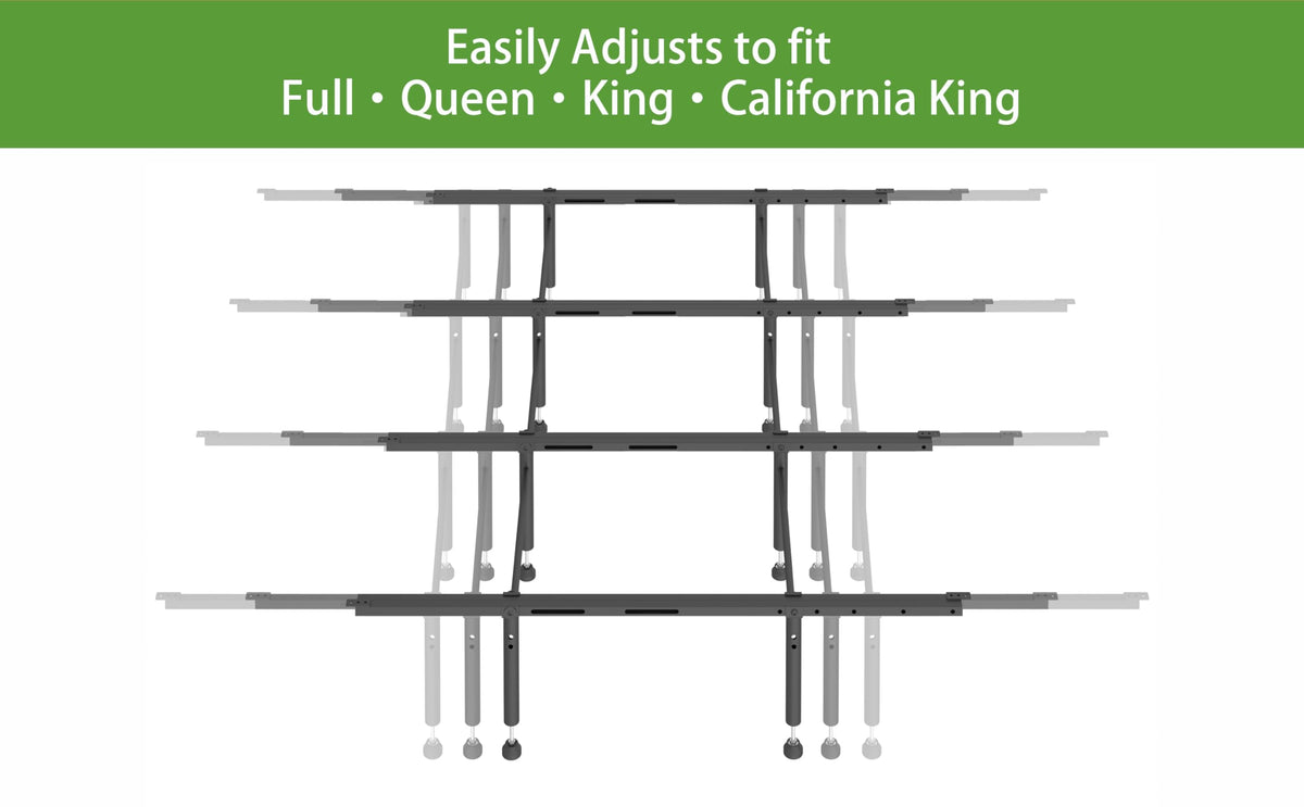 Realhotan adjustable legs 6-11 inches customize bed height