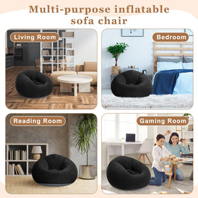 Realspring camping inflatable lazy sofa for comfortable seating under stars.