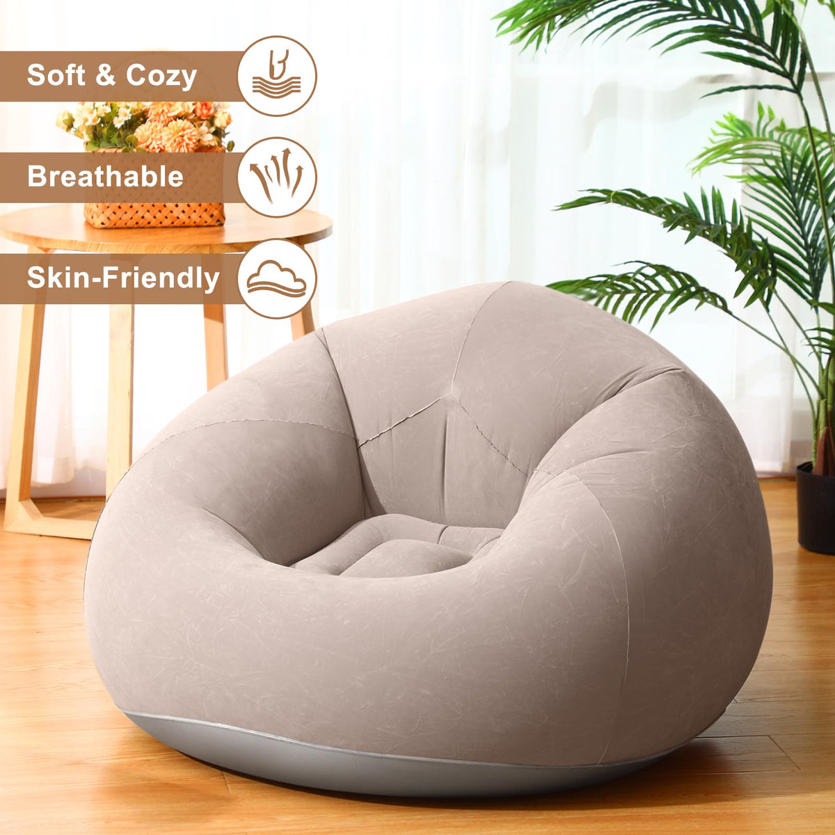 Realspring chair measures 38.5 by 21.6 inches for roomy comfort