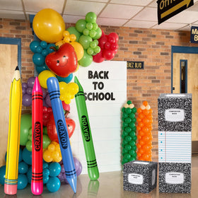 RealSpring inflatable crayon brightens outdoor gatherings with playful charm.