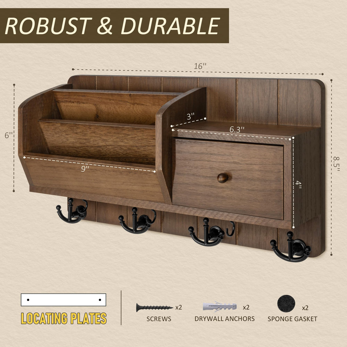 Rebee Vision rustic farmhouse decor blends function with aesthetics in home entry