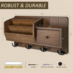 Rebee Vision rustic farmhouse decor blends function with aesthetics in home entry