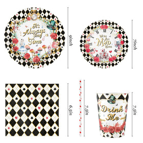 Recheel Alice dessert plates—7-inch size for kid-friendly portions.