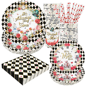 Recheel Alice dinner plates—bright Alice design for easy serving.