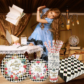 Recheel Alice napkins 3-layer 6.5in for durable cleanup.