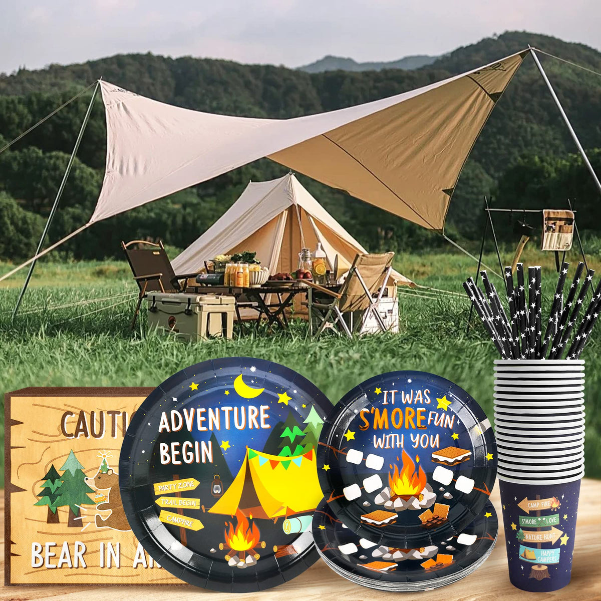 Recheel camping cups 9oz for beverages at outdoor events.