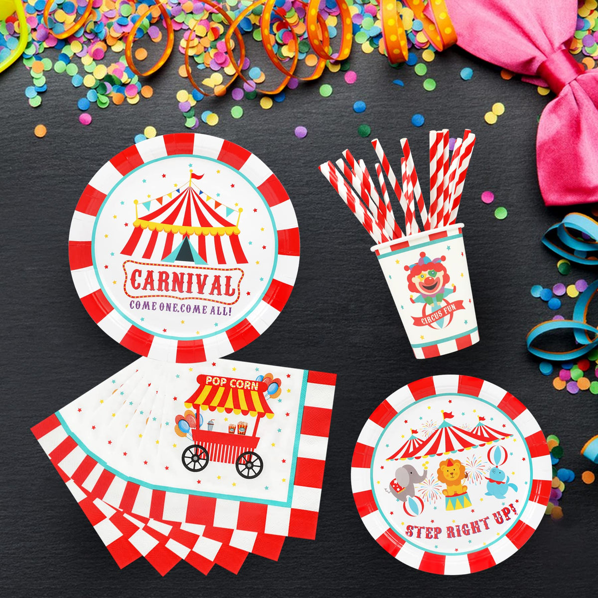 Recheel carnival cups provide durable, kid-friendly serving for celebrations