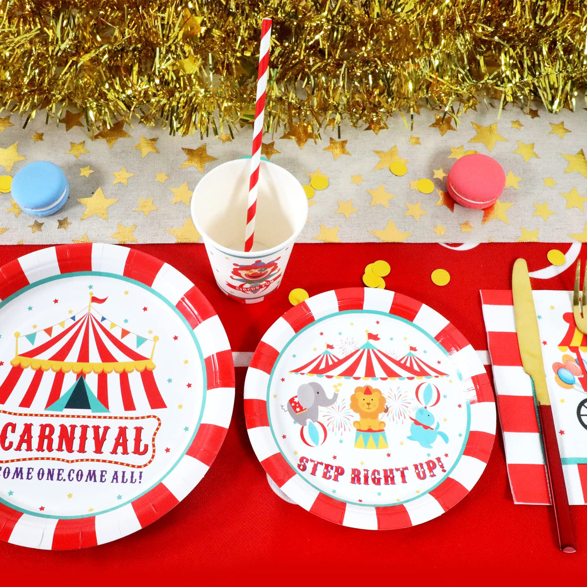 Recheel carnival napkins deliver three-layer absorbency for messier moments
