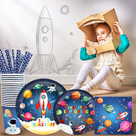Recheel space cups with galaxy print for mess-free servings.