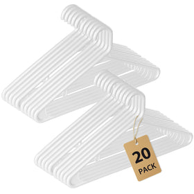Rectangle Home heavy duty hangers front view showing reinforced edges for heavy coats