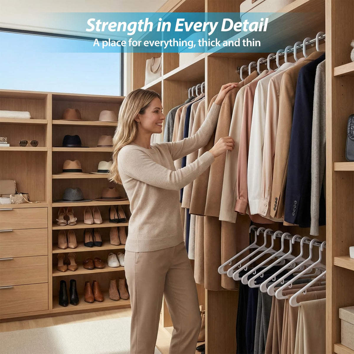Rectangle Home heavy duty hangers packaging box ready for shelf display