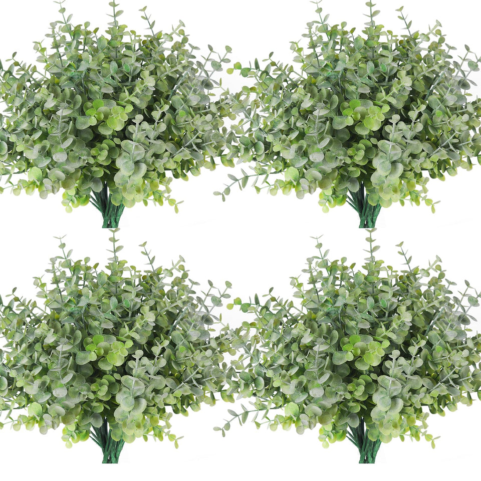 RECUTMS 12 bundles of dusty green boxwood for versatile indoor and outdoor décor.