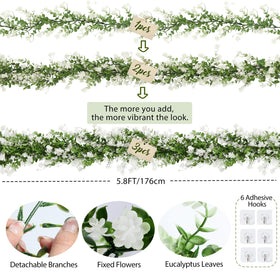 RECUTMS artificial eucalyptus leaves for greenery across home and party spaces.